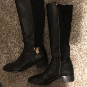 Michael Kors black books with gold charm